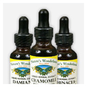 Nature's Wonderland Liquid Herbal Extracts in Convenient Dropper Bottles...